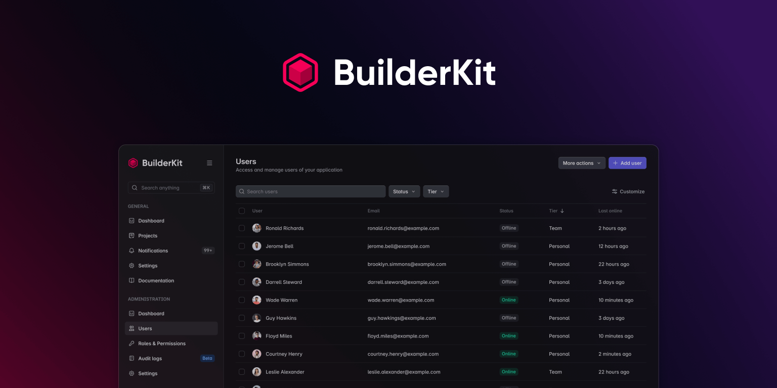 BuilderKit is here! I’m really happy to share that one of the hardest parts of this journey is now complete. I was finally able to release the initial version of BuilderKit after months of planning and hard work.