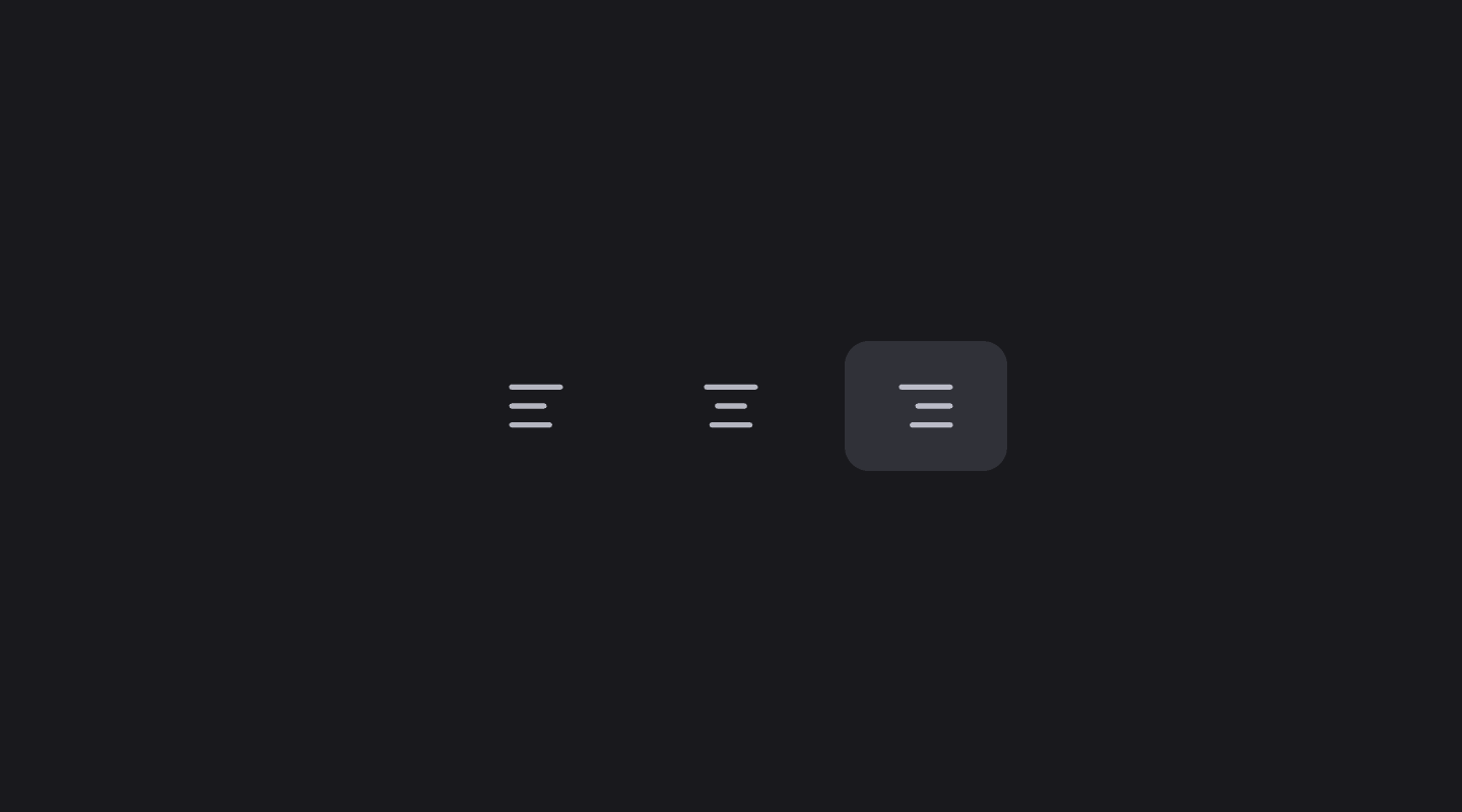 An interactive button with a range of presentation options.
