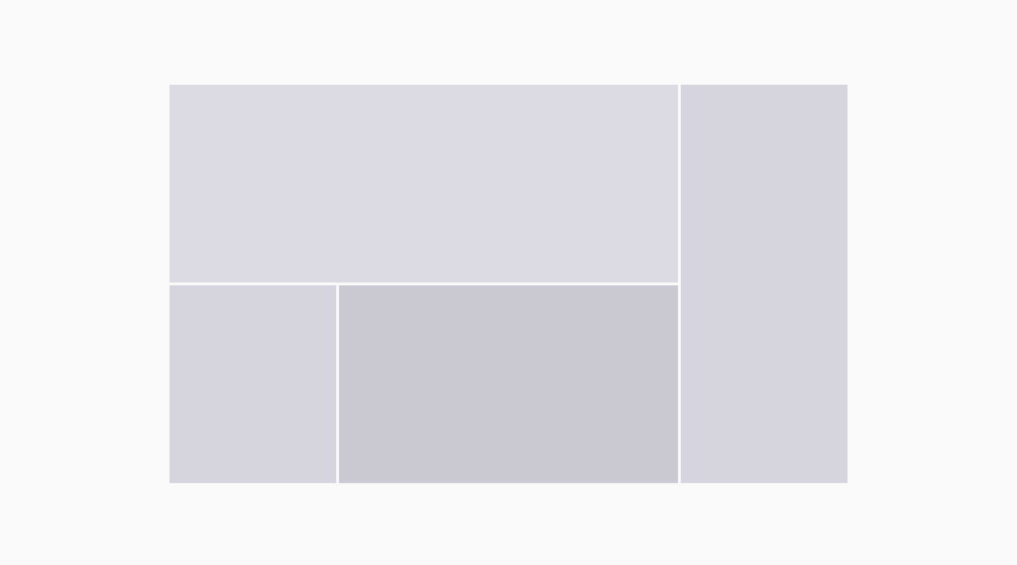 A flexible structure for presenting content items in a grid.